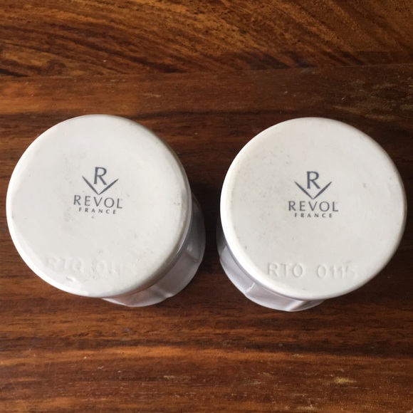 REVOL White Chef’s Hat French Porcelain Espresso Tea or Appetizer Cup Set of 2 - Picture 6 of 9